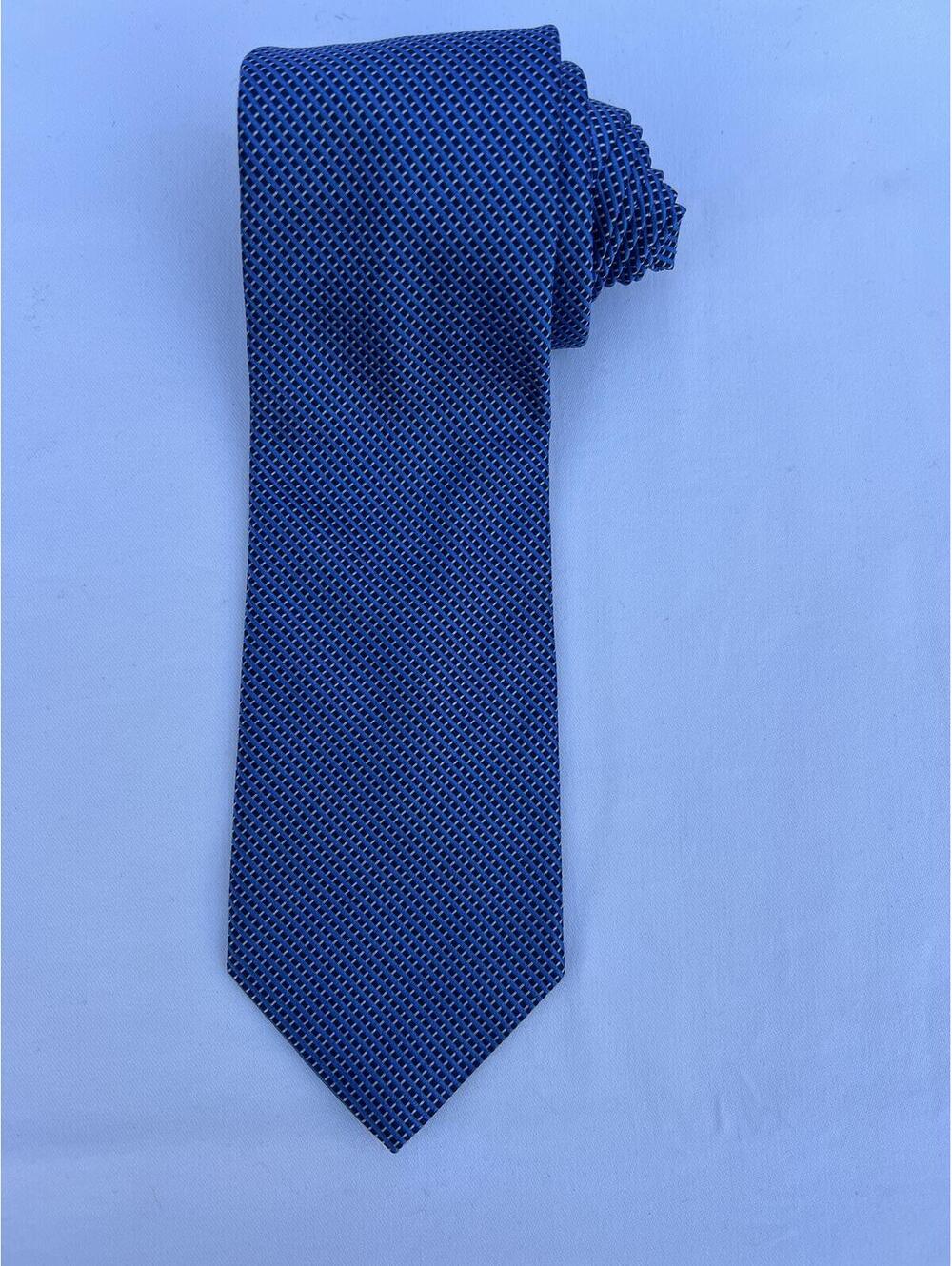 Brooks Brothers 346 Blue Silk Tie Micro Pattern Classic Business Necktie